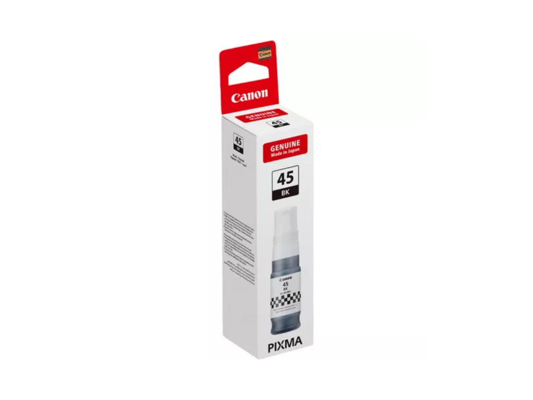 Canon GI-45 Black Ink Bottle - 70ml | Print Up to 3,000 Pages | Qatar Canon GI-45 Black Ink Bottle - 70ml | Print Up to 3,000 Pages | Qatar